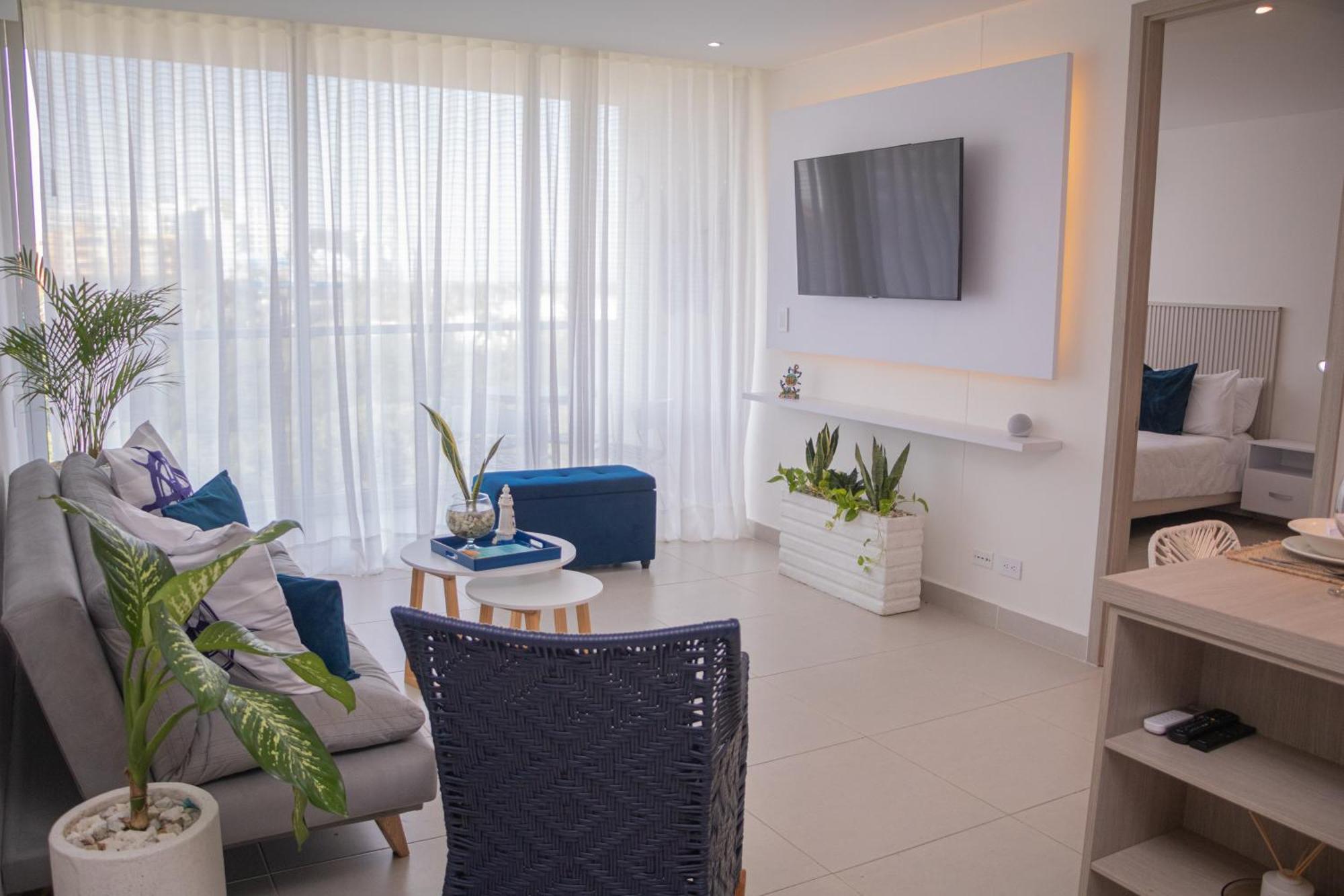Apartamento De Lujo Frente Al Mar Con Piscina Cartagena Luaran gambar